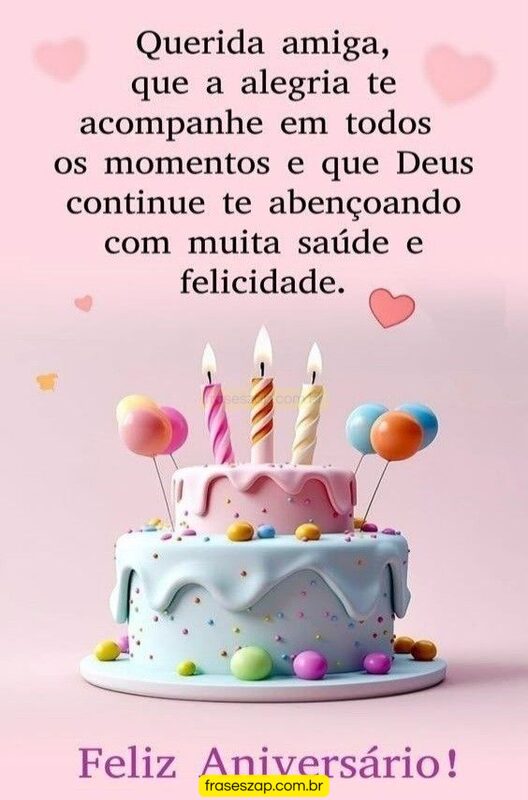 Imagem de feliz aniversário para compartilhar no WhatsApp