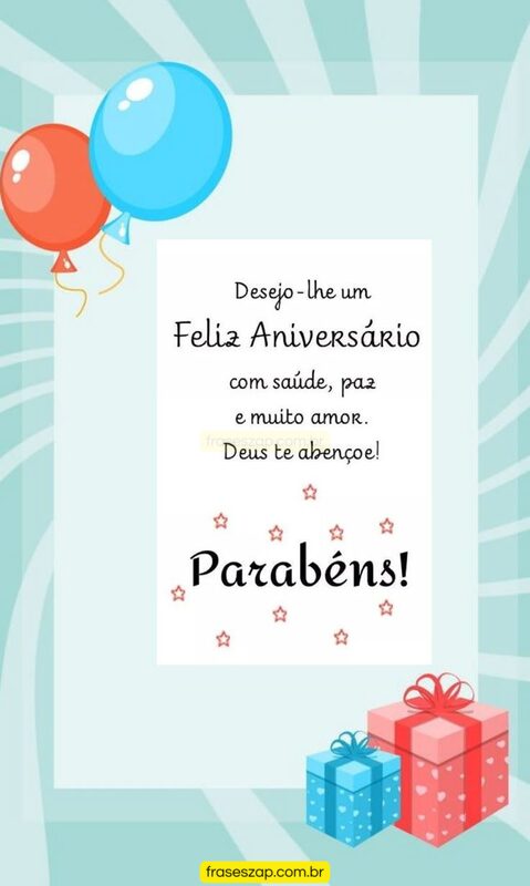 Imagem de feliz aniversário para compartilhar no WhatsApp