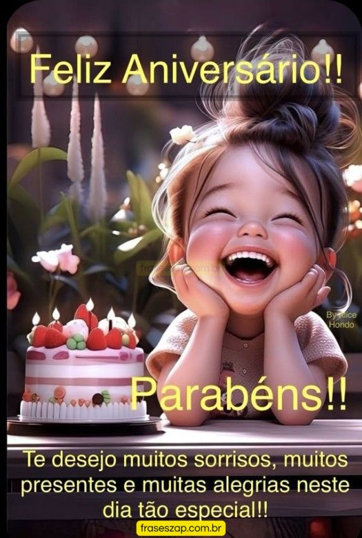 Imagem de feliz aniversário para compartilhar no WhatsApp