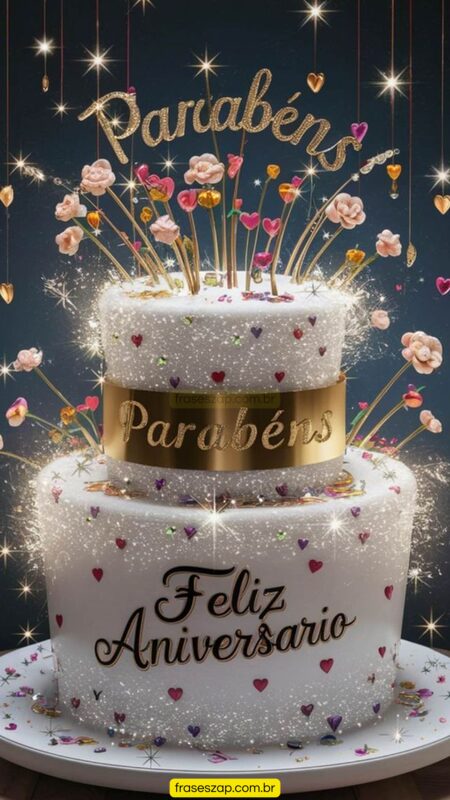 Imagem de feliz aniversário para compartilhar no WhatsApp