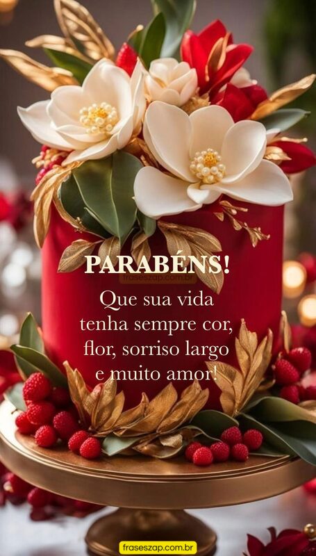 Imagem de feliz aniversário para compartilhar no WhatsApp