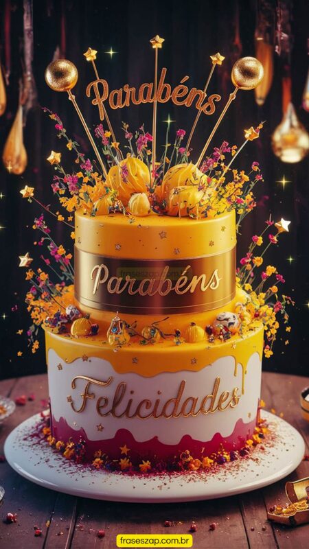 Imagem de feliz aniversário para compartilhar no WhatsApp