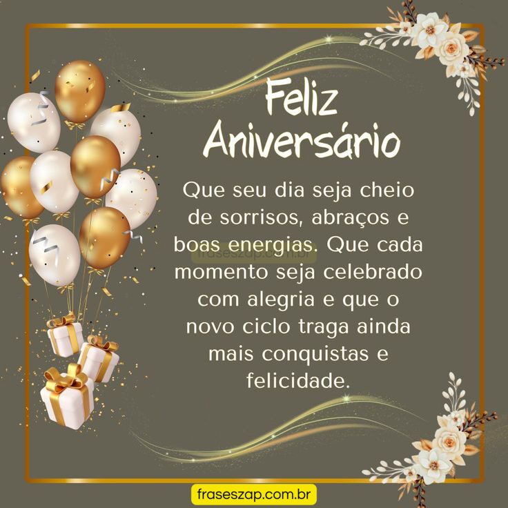 Imagem de feliz aniversário para compartilhar no WhatsApp