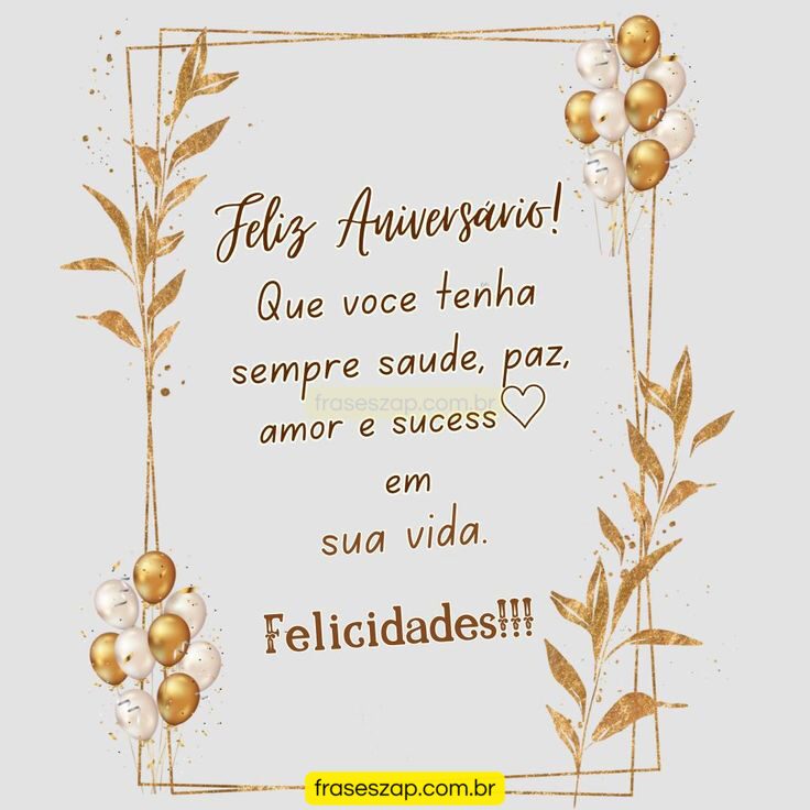 Imagem de feliz aniversário para compartilhar no WhatsApp