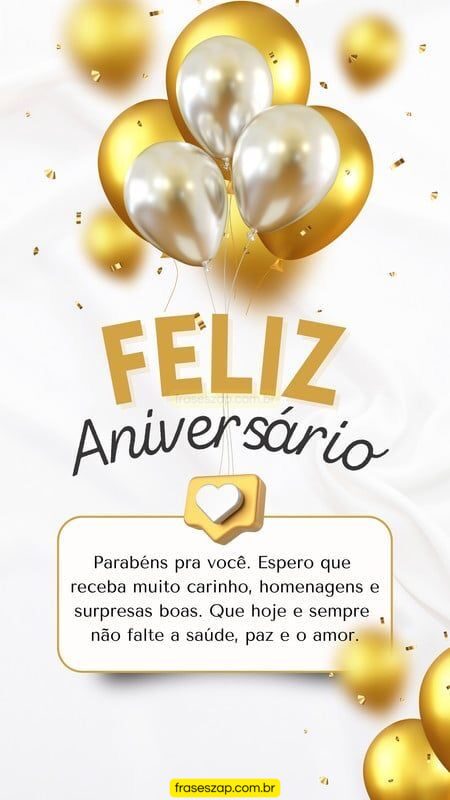 Imagem de feliz aniversário para compartilhar no WhatsApp