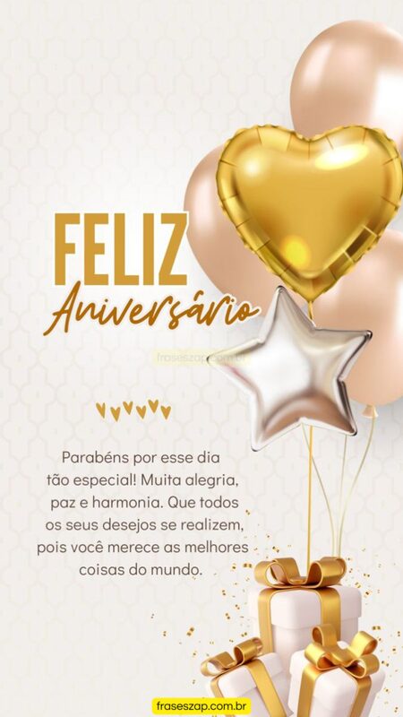 Imagem de feliz aniversário para compartilhar no WhatsApp