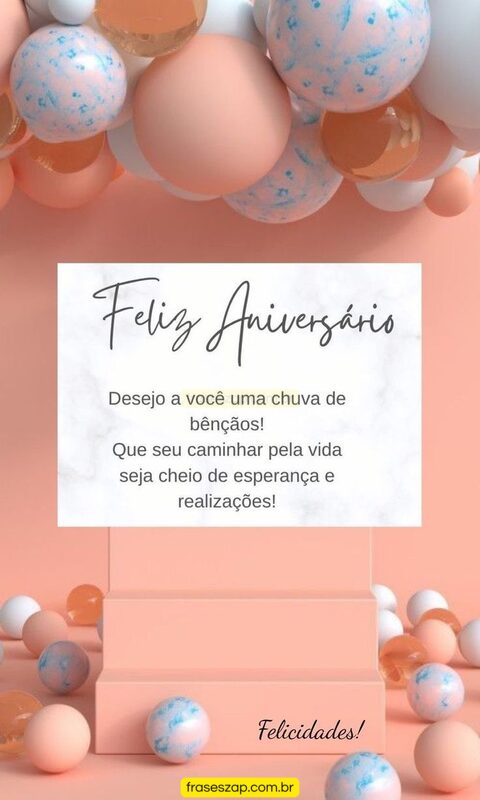Imagem de feliz aniversário para compartilhar no WhatsApp
