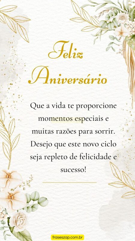 Imagem de feliz aniversário para compartilhar no WhatsApp