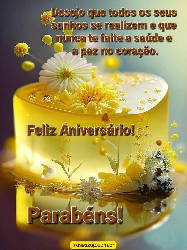 Imagem de feliz aniversário para compartilhar no WhatsApp