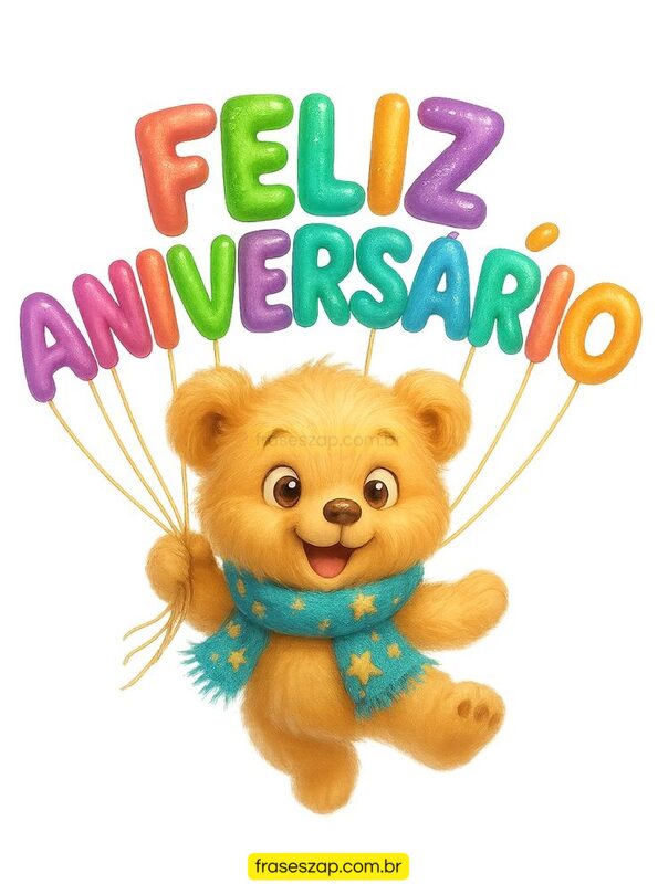 Imagem de feliz aniversário para compartilhar no WhatsApp