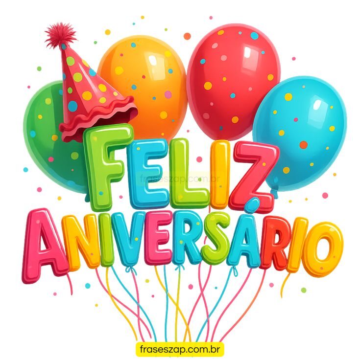 Imagem de feliz aniversário para compartilhar no WhatsApp