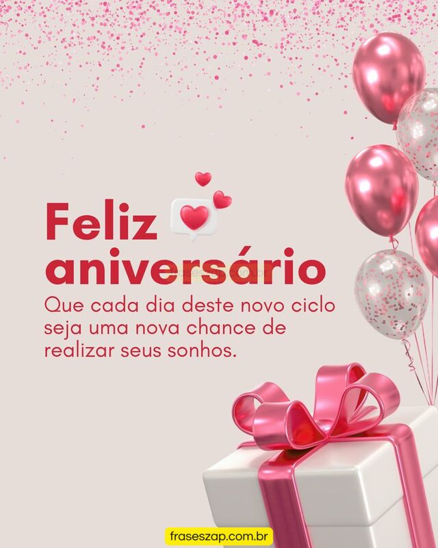 Imagem de feliz aniversário para compartilhar no WhatsApp