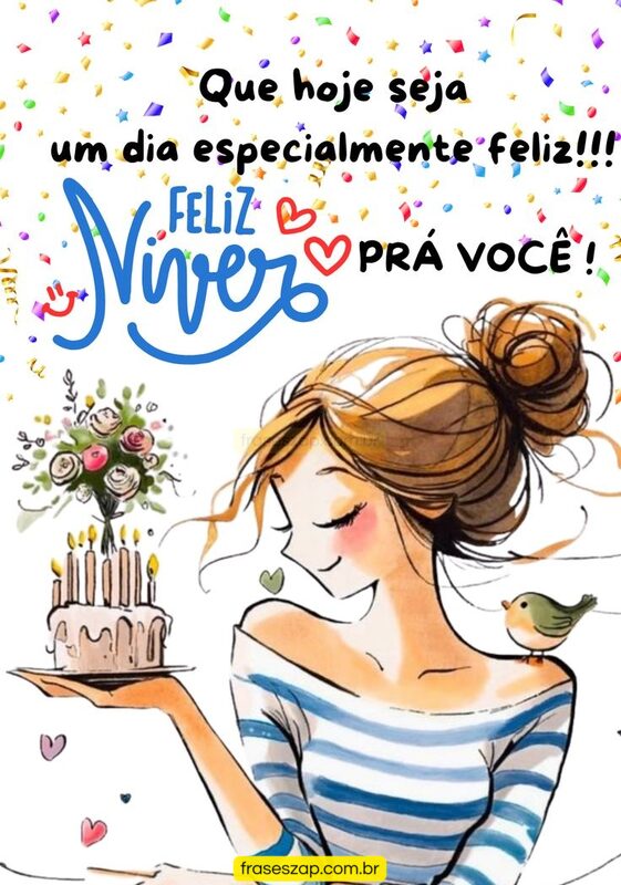 Imagem de feliz aniversário para compartilhar no WhatsApp