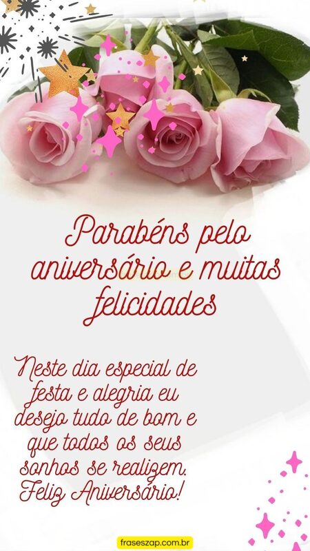 Imagem de feliz aniversário para compartilhar no WhatsApp