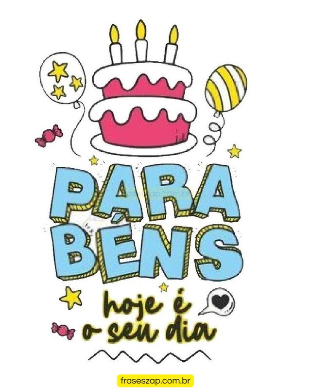 Imagem de feliz aniversário para compartilhar no WhatsApp