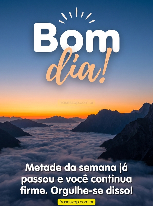 Imagem de quarta-feira para compartilhar no WhatsApp