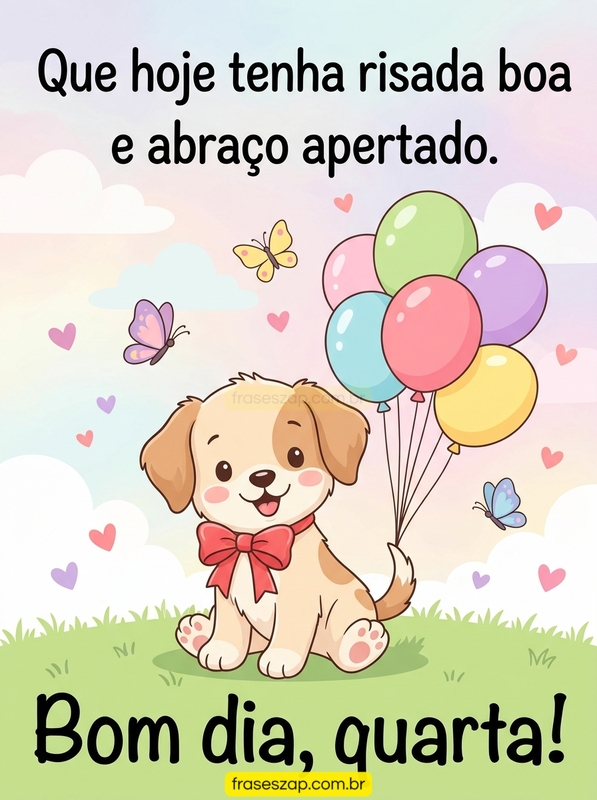 Imagem de quarta-feira para compartilhar no WhatsApp