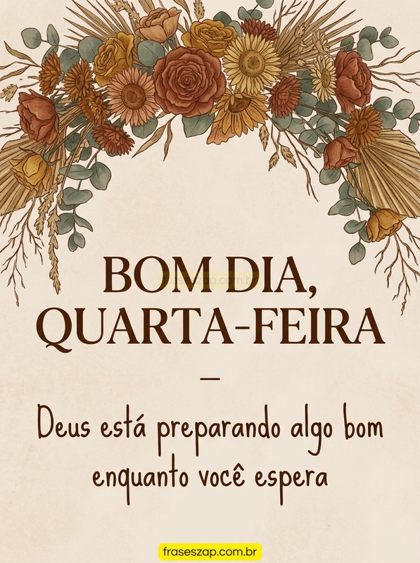 Imagem de quarta-feira para compartilhar no WhatsApp