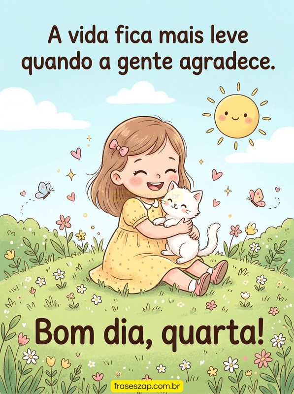Imagem de quarta-feira para compartilhar no WhatsApp