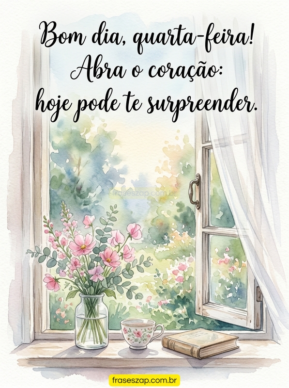 Imagem de quarta-feira para compartilhar no WhatsApp
