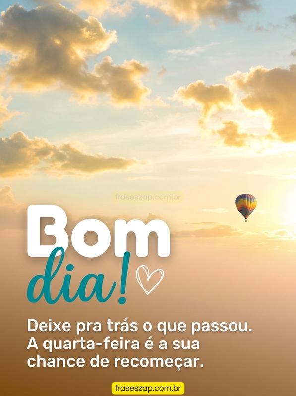 Imagem de quarta-feira para compartilhar no WhatsApp
