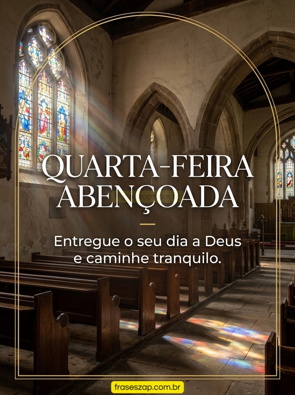 Imagem de quarta-feira para compartilhar no WhatsApp