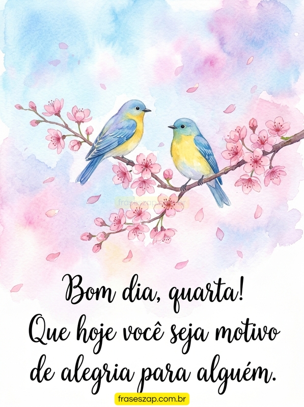 Imagem de quarta-feira para compartilhar no WhatsApp