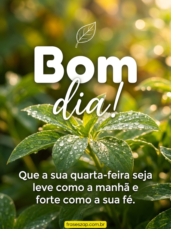 Imagem de quarta-feira para compartilhar no WhatsApp