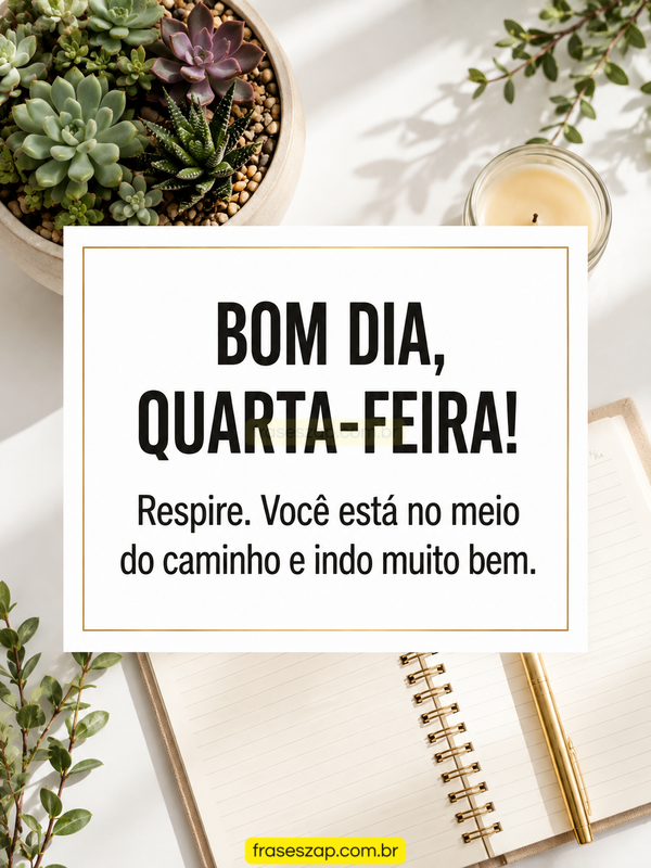 Imagem de quarta-feira para compartilhar no WhatsApp