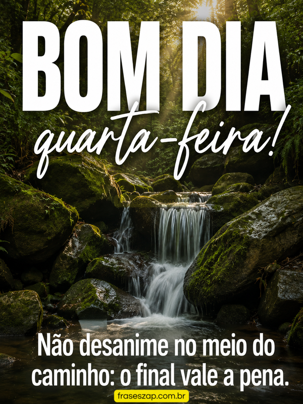 Imagem de quarta-feira para compartilhar no WhatsApp