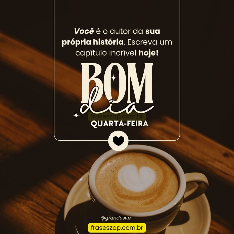 Imagem de quarta-feira para compartilhar no WhatsApp
