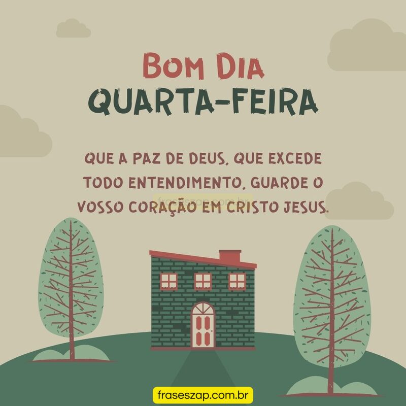 Imagem de quarta-feira para compartilhar no WhatsApp