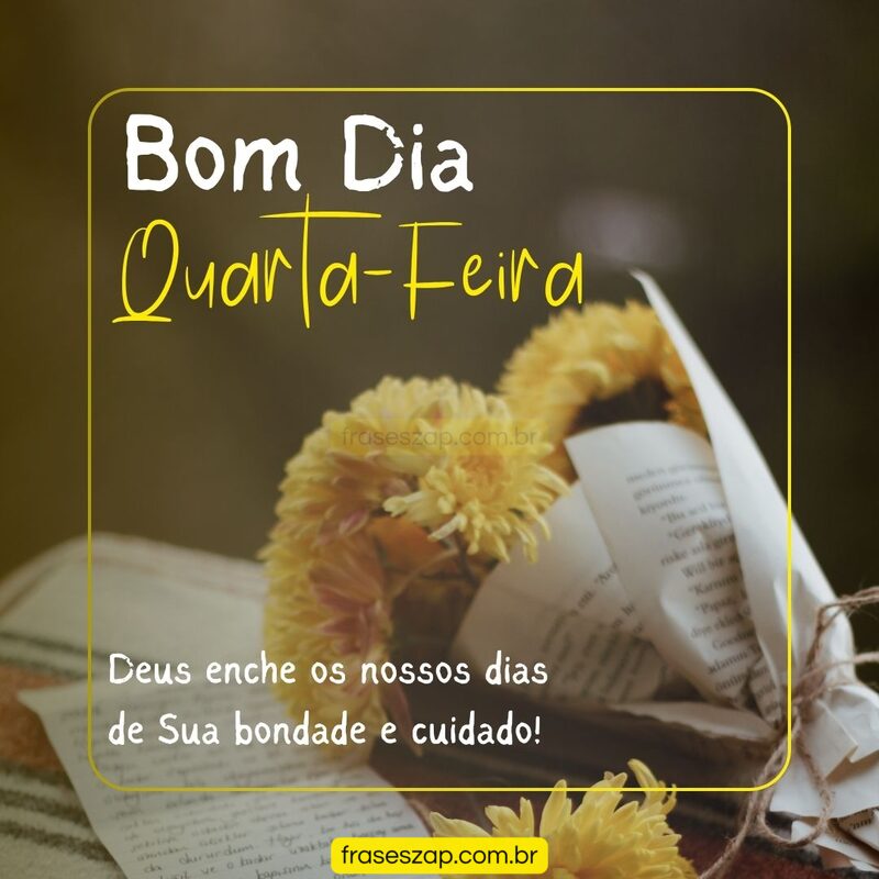 Imagem de quarta-feira para compartilhar no WhatsApp