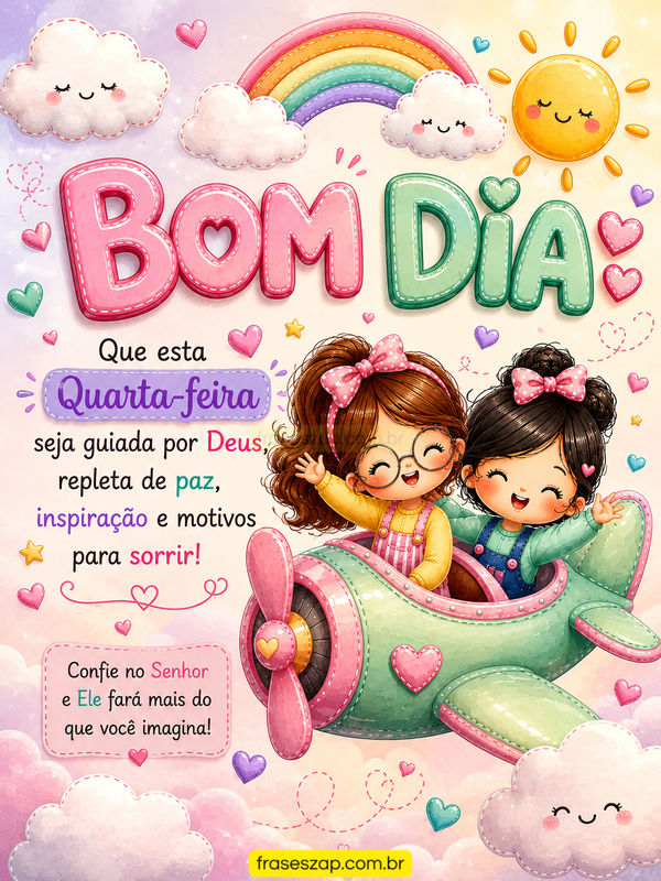 Imagem de quarta-feira para compartilhar no WhatsApp