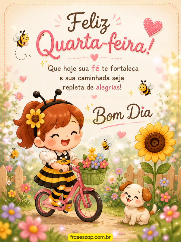 Imagem de quarta-feira para compartilhar no WhatsApp