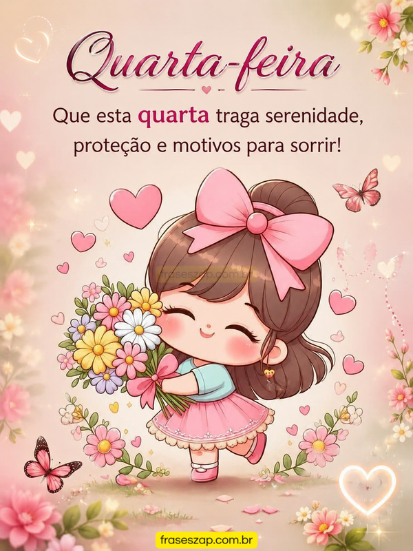 Imagem de quarta-feira para compartilhar no WhatsApp