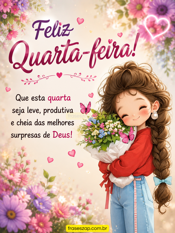 Imagem de quarta-feira para compartilhar no WhatsApp