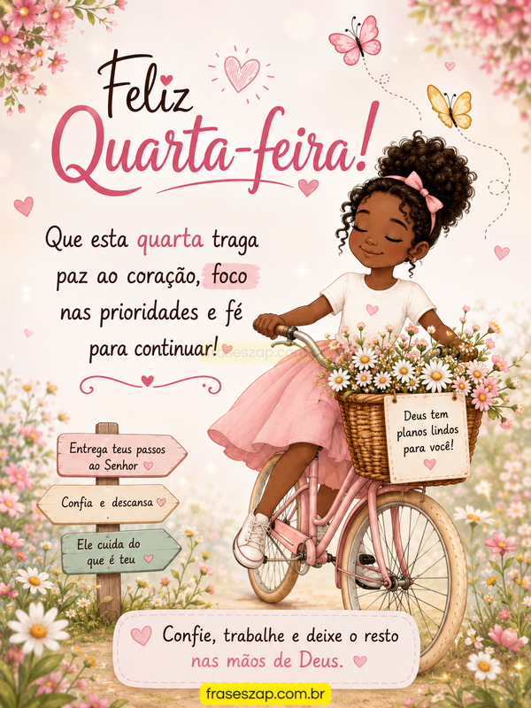Imagem de quarta-feira para compartilhar no WhatsApp