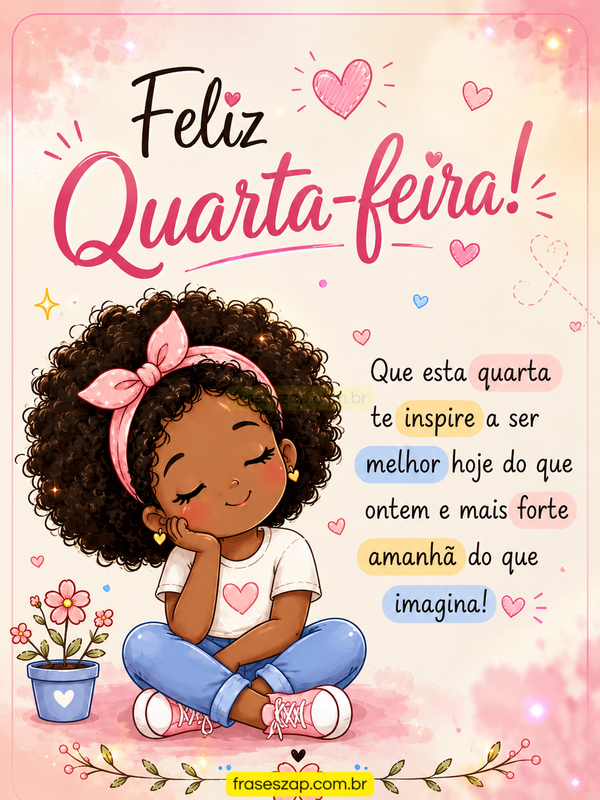 Imagem de quarta-feira para compartilhar no WhatsApp