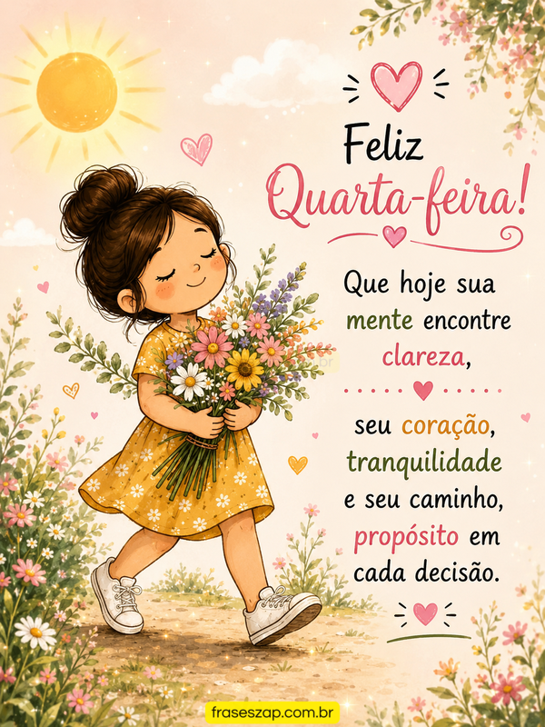 Imagem de quarta-feira para compartilhar no WhatsApp