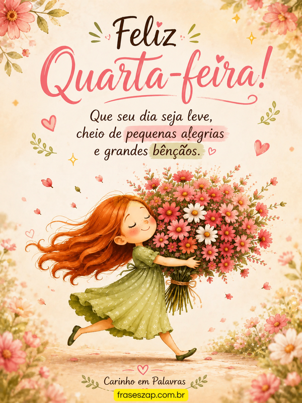 Imagem de quarta-feira para compartilhar no WhatsApp