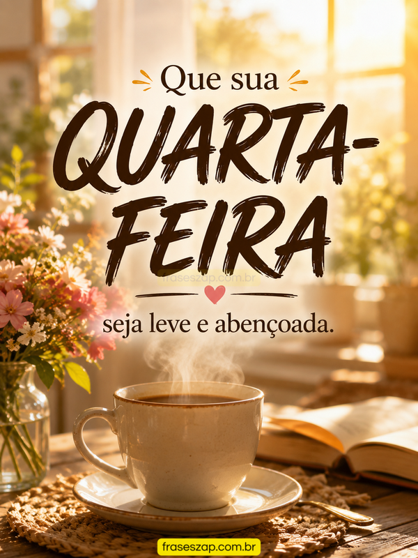 Imagem de quarta-feira para compartilhar no WhatsApp