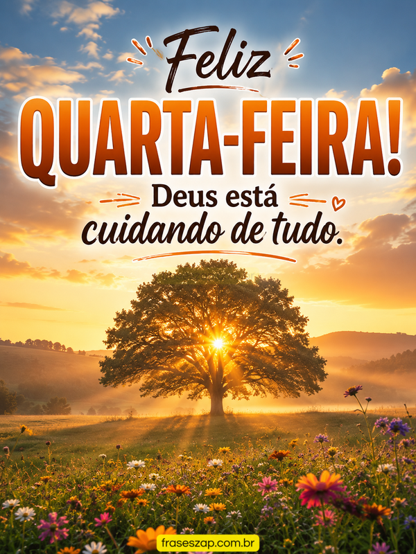 Imagem de quarta-feira para compartilhar no WhatsApp