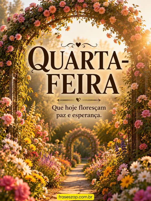 Imagem de quarta-feira para compartilhar no WhatsApp