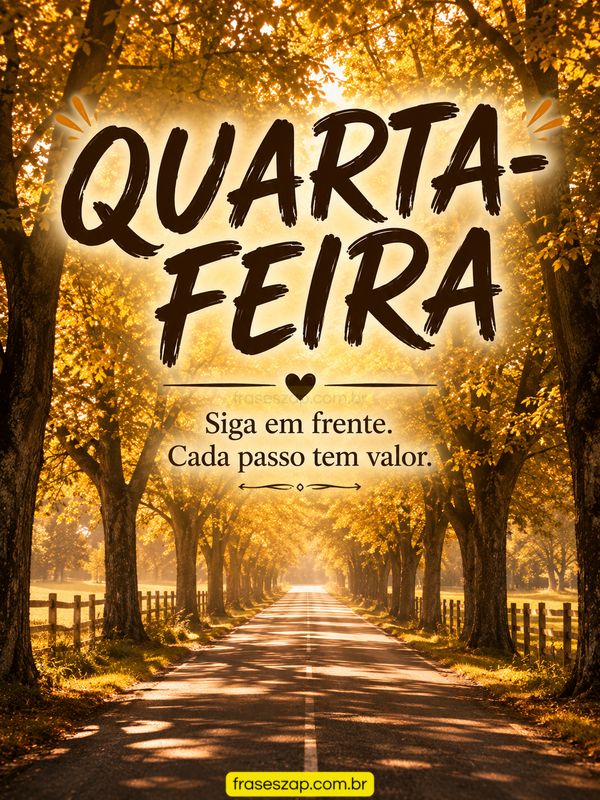Imagem de quarta-feira para compartilhar no WhatsApp