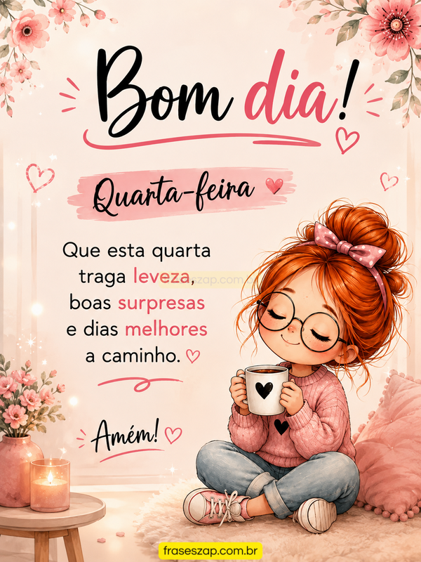 Imagem de quarta-feira para compartilhar no WhatsApp