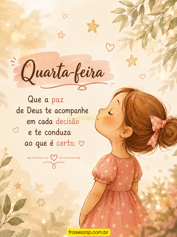 Imagem de quarta-feira para compartilhar no WhatsApp