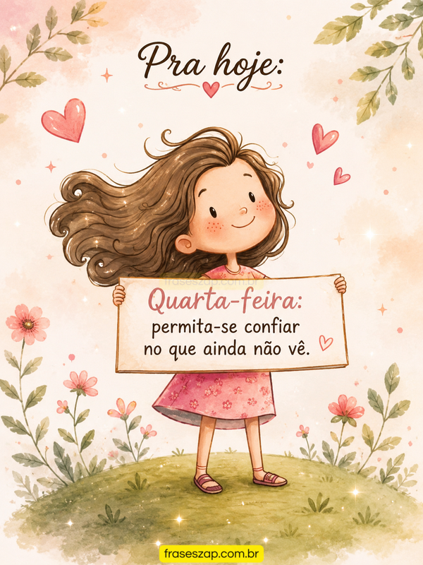 Imagem de quarta-feira para compartilhar no WhatsApp