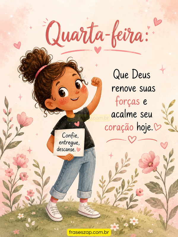 Imagem de quarta-feira para compartilhar no WhatsApp