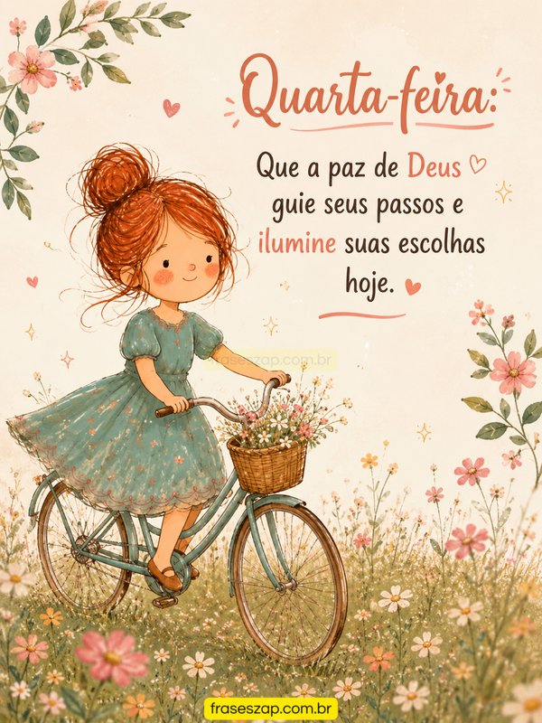 Imagem de quarta-feira para compartilhar no WhatsApp